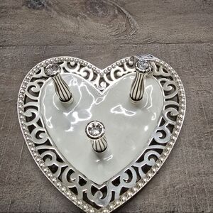Brighton Silver Heart Jewelry Holder